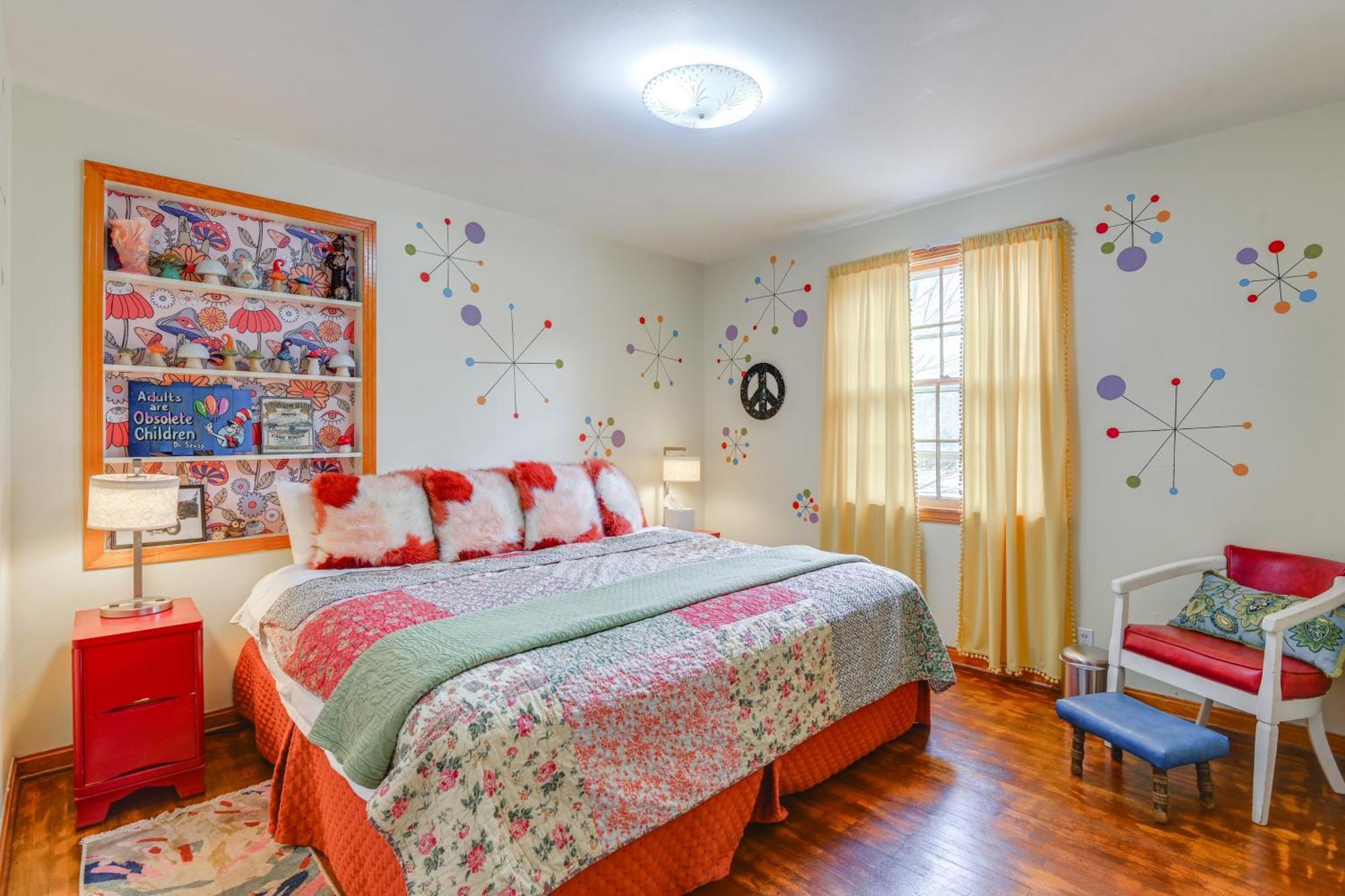 6 Mi To Downtown 70S-Themed Home In Nashville! Екстер'єр фото