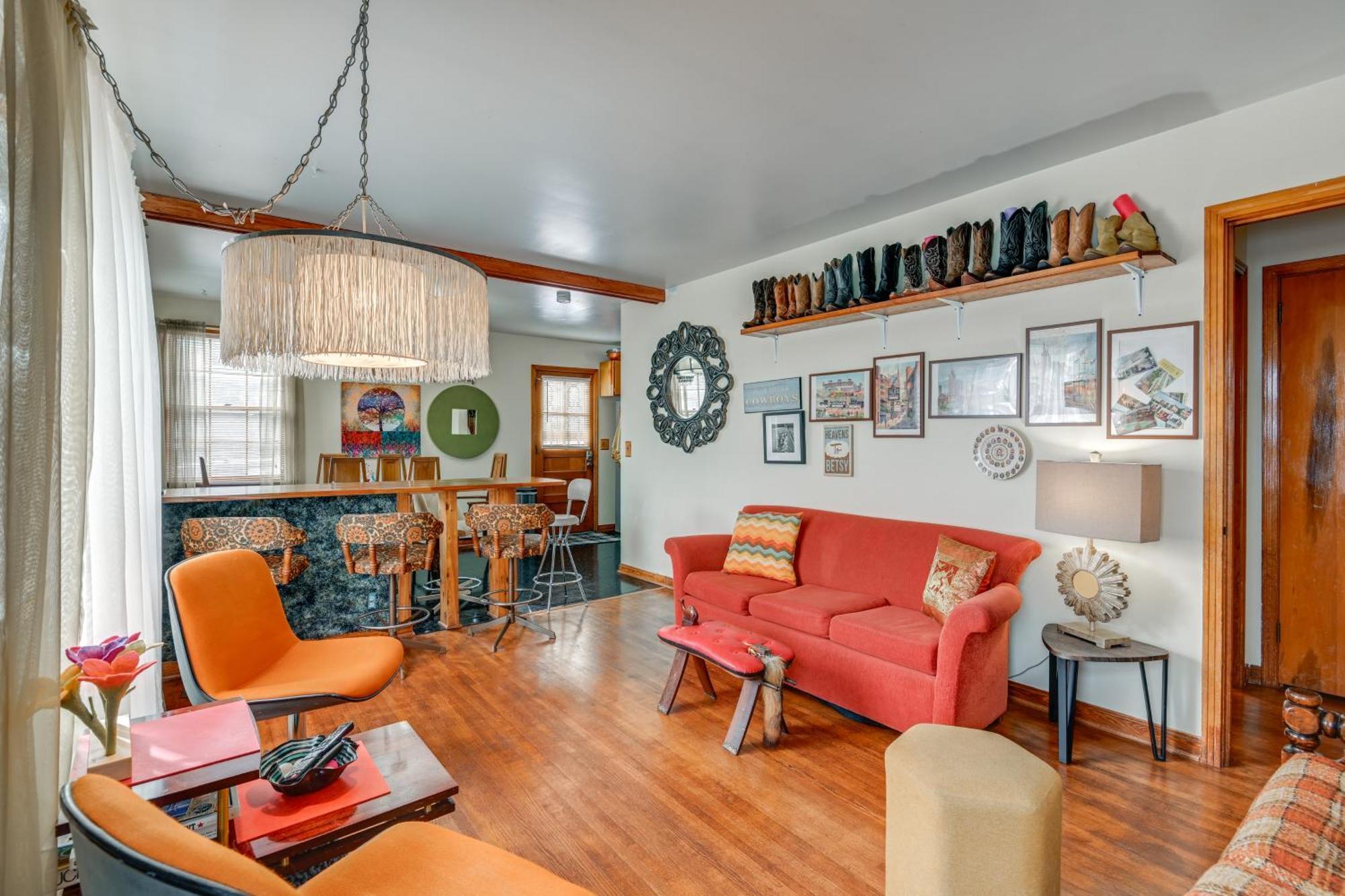 6 Mi To Downtown 70S-Themed Home In Nashville! Екстер'єр фото